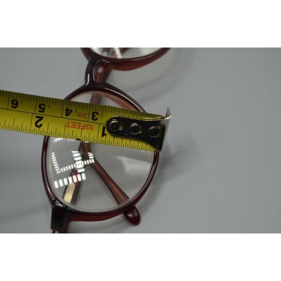 Cellidor EMC Centennial Grand Prix Eyeglasses Frames Round Red Plastic 135mm Vtg - Picture 9 of 9